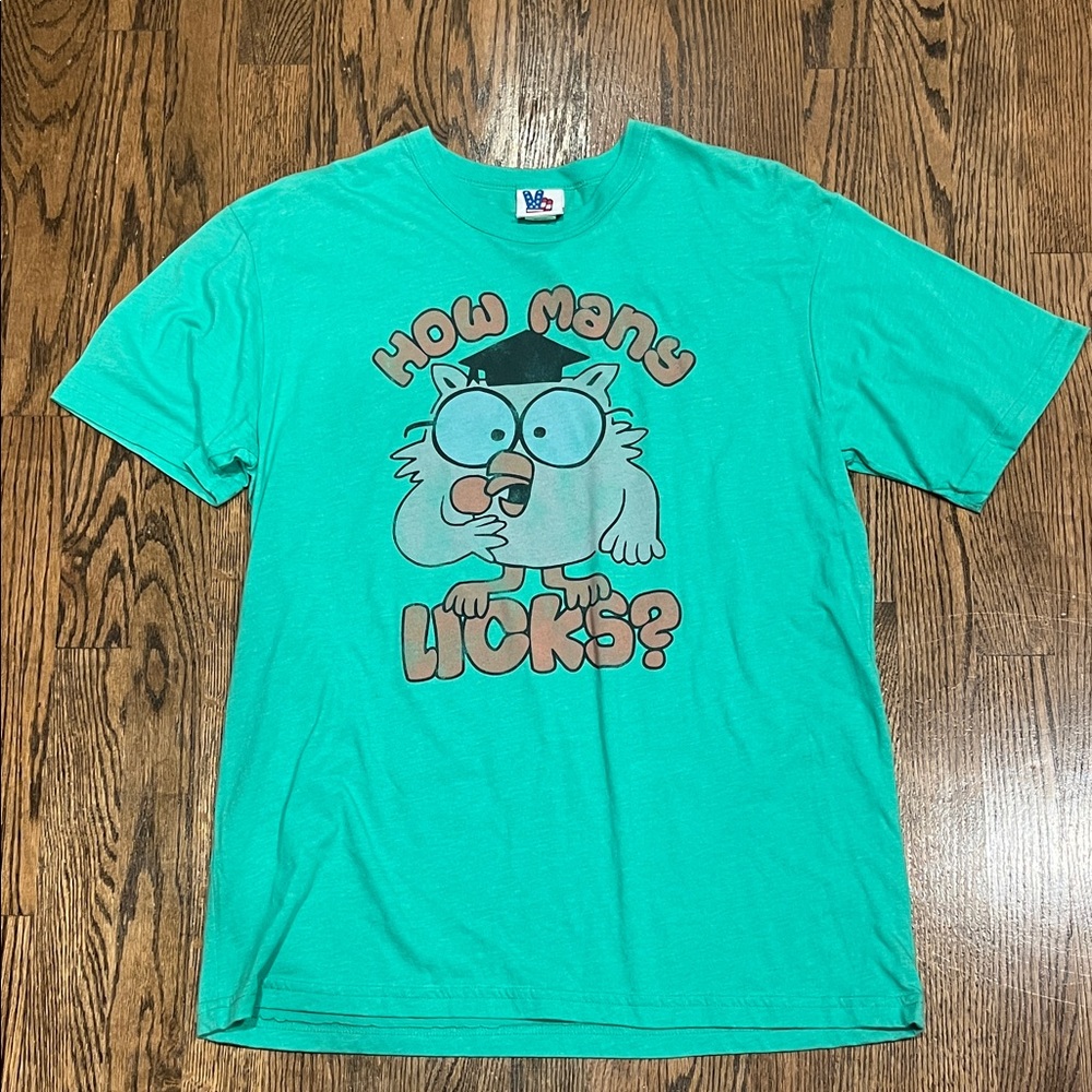 Men’s Junk Food Clothing How Many Licks Owl Short Sleeve Graphic Tee Shirt